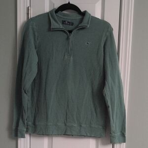 Vineyard Vines Boy's Green Zip-Up Sweater